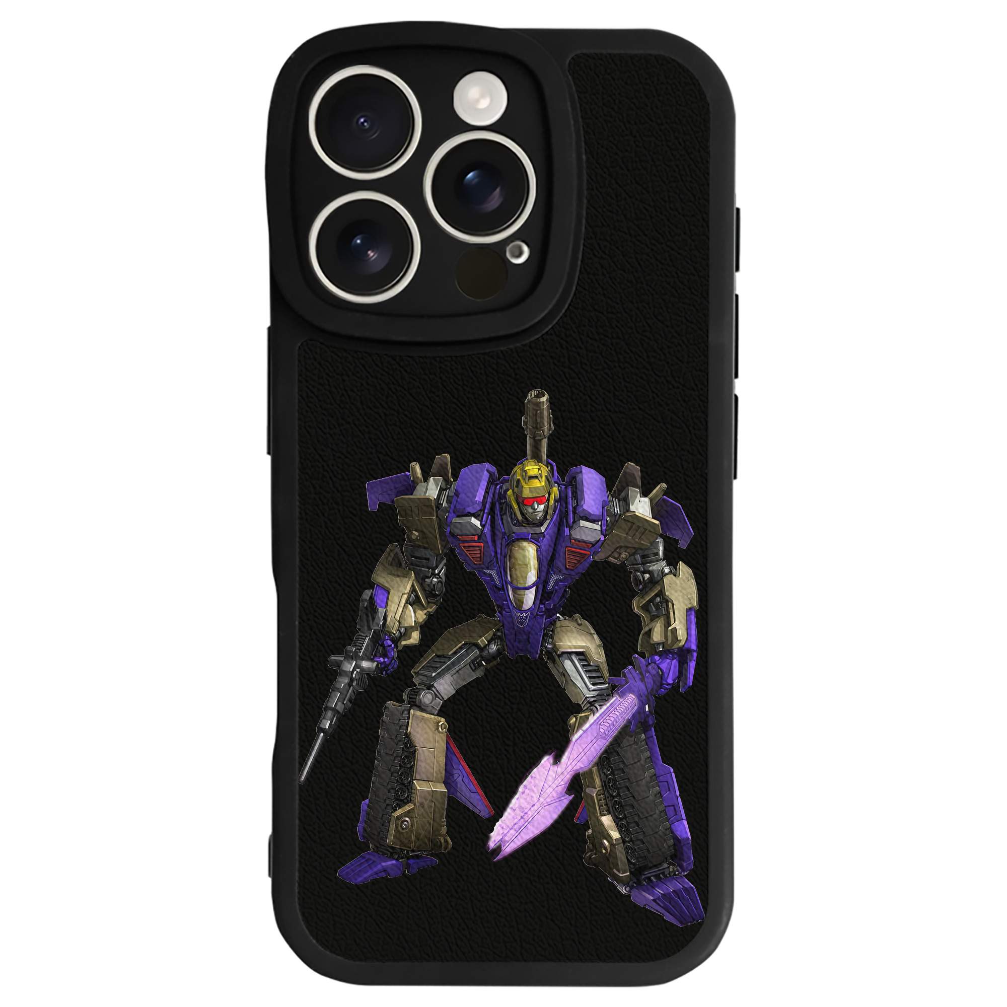 （画像用） Transformers トランスフォーマー 【iPhone 16シリーズ対応】シリコンスマホケース（レザー調） 材質：シリコン